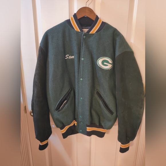 Vintage Wool Blend Green Bay Packets Jacket - Size Large - Picture 12 of 15